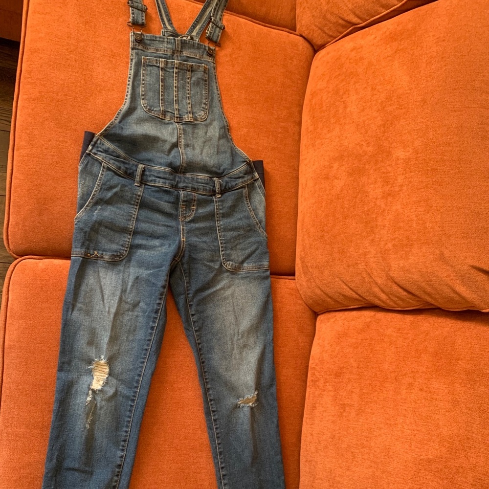 Maternity Denim Overalls